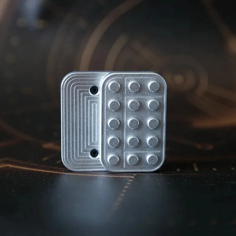 Metalen EDC Fidget Slider | Magnetische Blokken, Haptische Schuifpuzzel, Anti-stress Speelgoed voor ADHD & Autisme