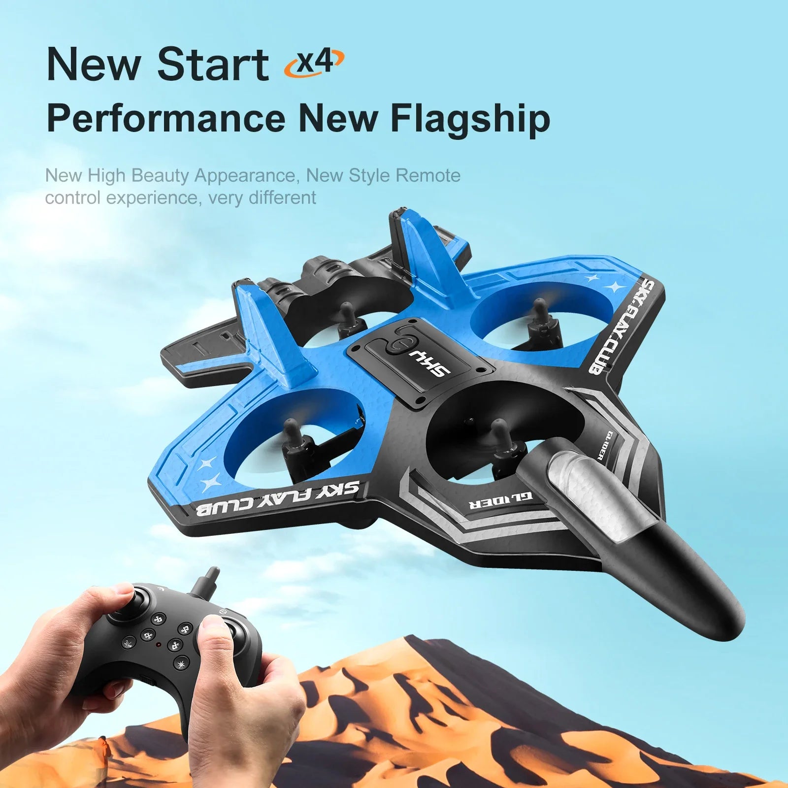 2.4G L0712 RC Vliegtuig – Foam Glider met Licht & Gyroscopische Besturing, Speelgoedvliegtuig voor Jongens