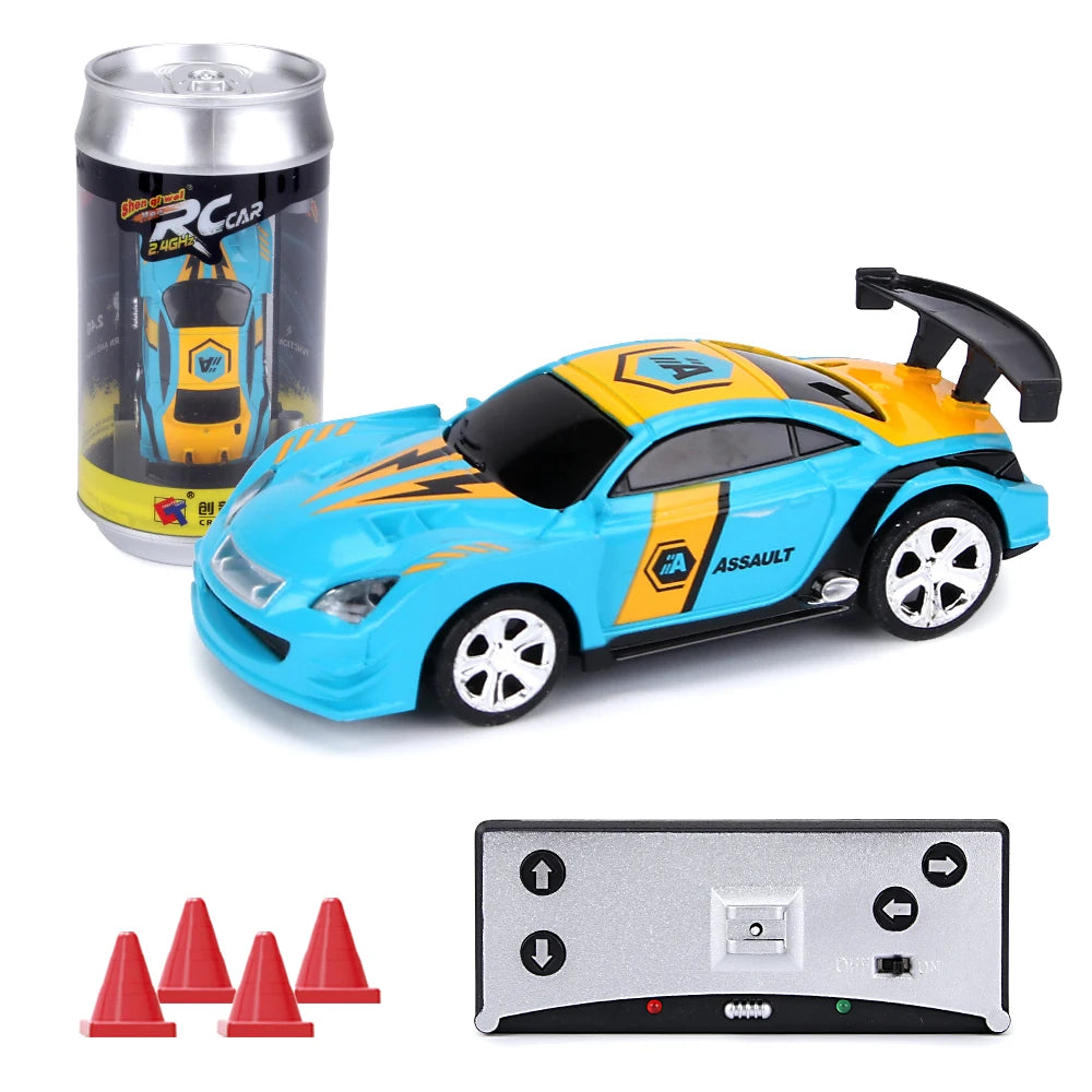 1:58 RC Mini Auto - Accu Raceauto in PVC Blik | Drift-Buggy Bluetooth Bestuurbaar Speelgoed voor Kinderen