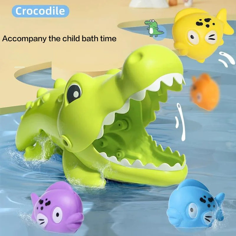 Grote Krokodil Badspeelgoed voor Kinderen – Vissenvanger Spel | Creatief Educatief Speelgoed voor Zwembad & Waterplezier