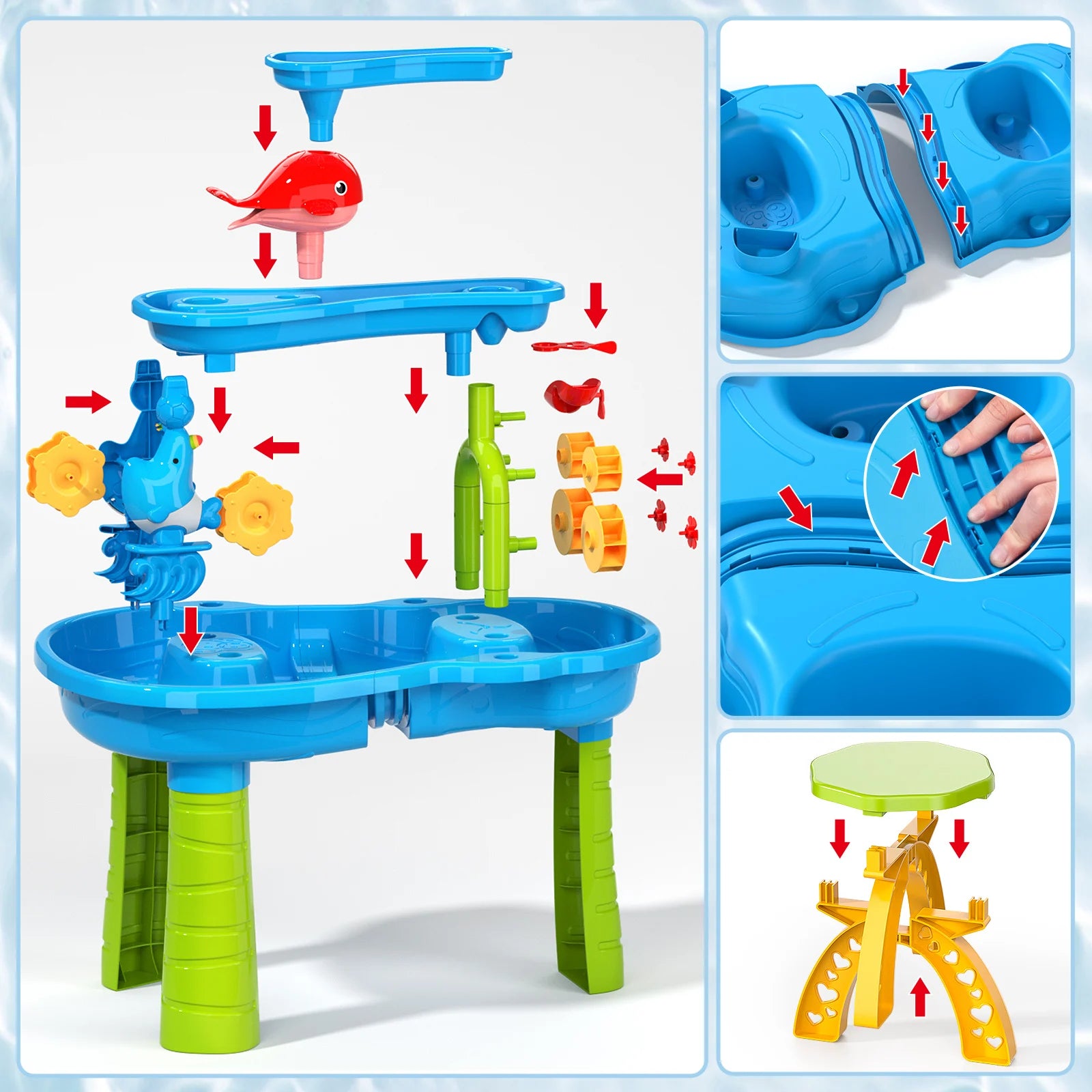 Zand- & Watertafel voor Kinderen | Interactief Buiten Speelgoed