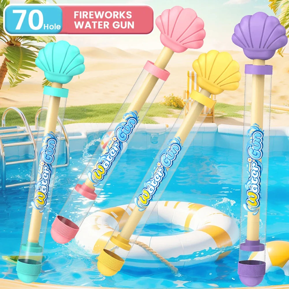 Vuurwerk Waterpistool – Interactief Sproeispeelgoed met Trekmechanisme | Fotoprops & Waterplezier voor Bad en Zwembad