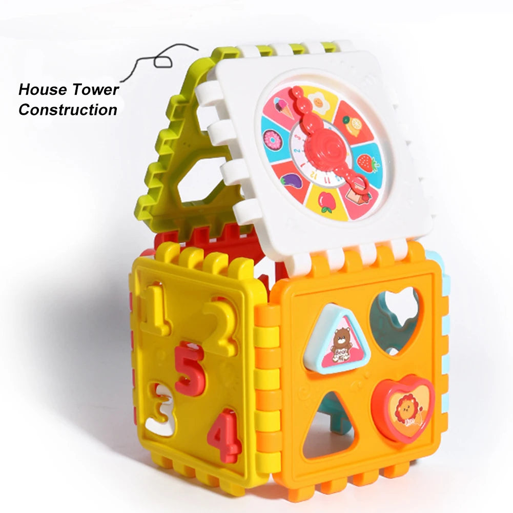 Activiteitenkubus Sorteerspel | Montessori Match & Tel Speelgoed | Baby & Peuters