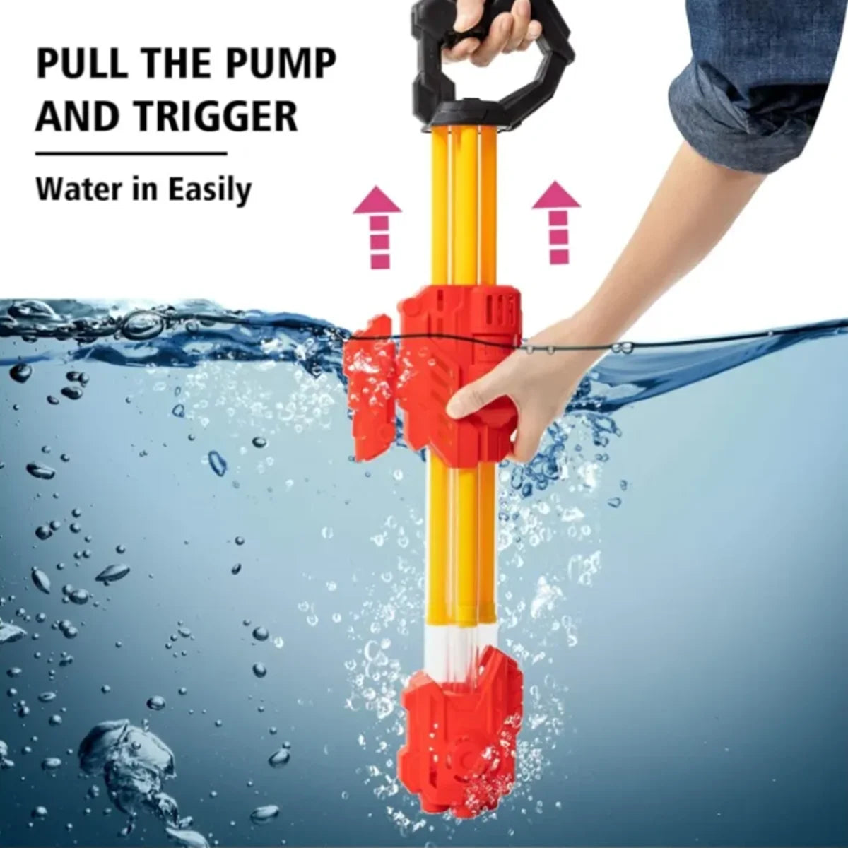 (2-Pack) Waterpistolen voor Kinderen en Volwassenen – Zomer Waterblasters voor Strand & Tuin Watergevechten