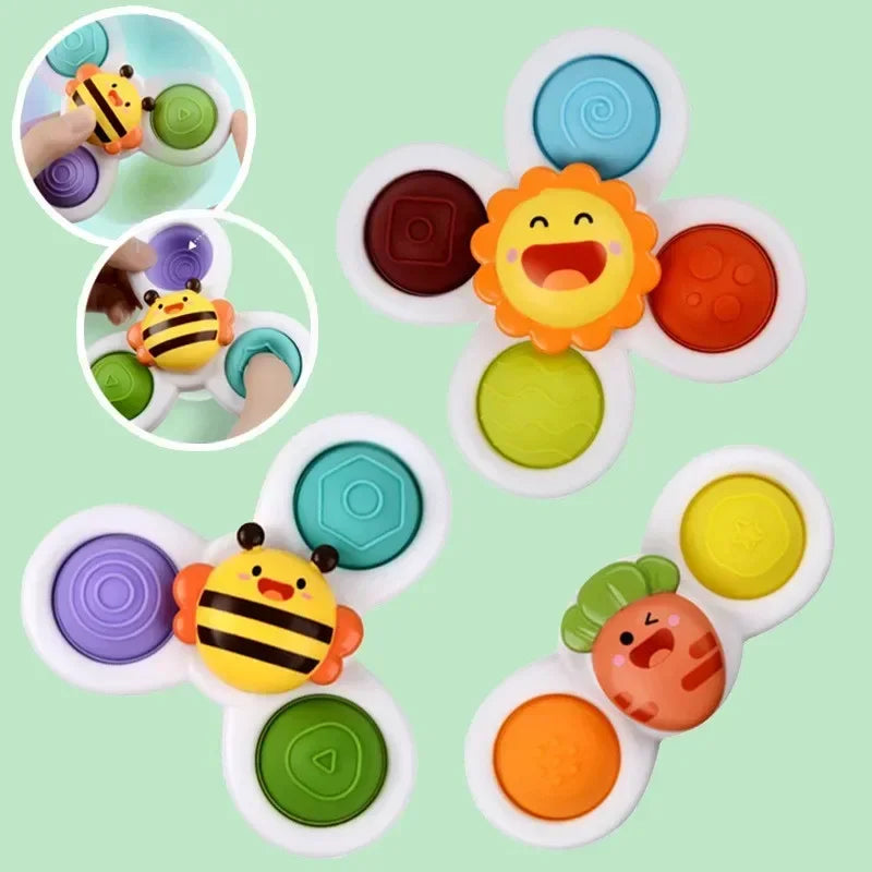 Houd je Baby Vermaakt met de Suction Cup Spinning Toy!