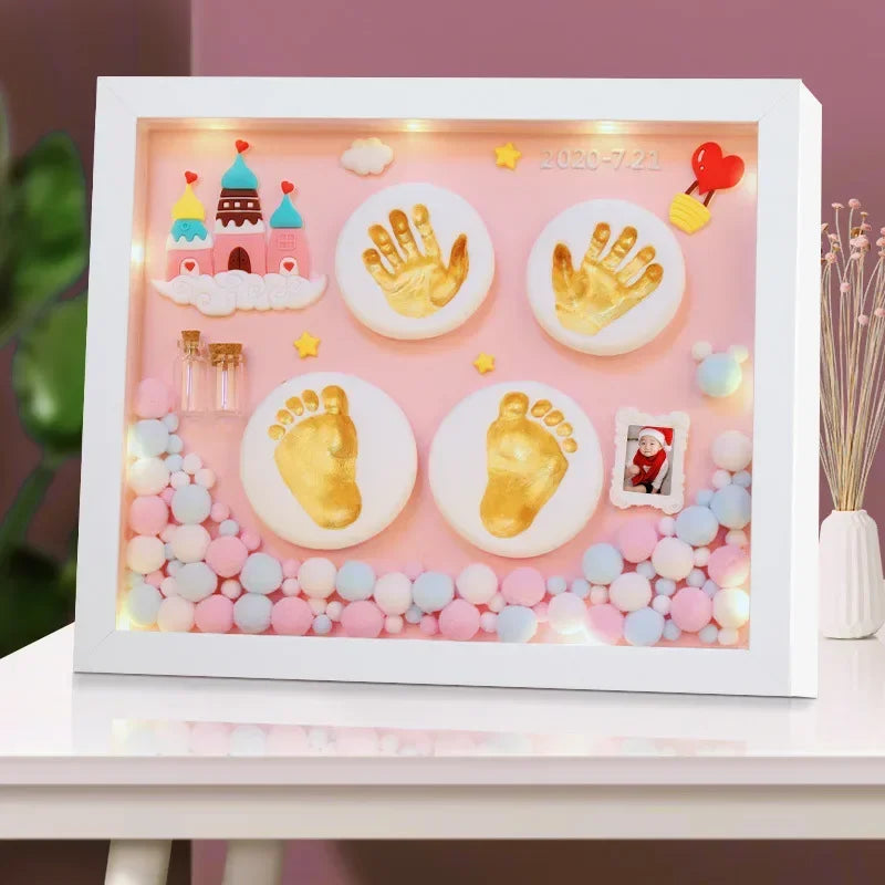 Baby Hand- & Voetafdruk Kit | Herinneringsset voor Handjes & Voetjes – 100-dagen Cadeau & Baby Souvenir