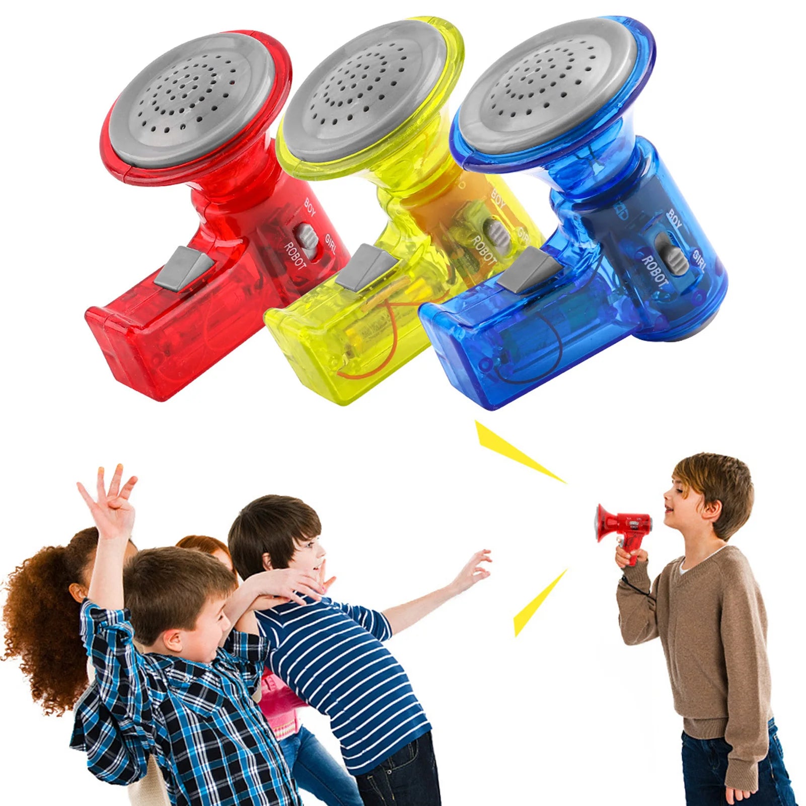 Grappige Multi Voice Changer Versterker | 3 Verschillende Stemmen, Leuk Speelgoed & Educatief Gespreksspeeltje voor Kinderen
