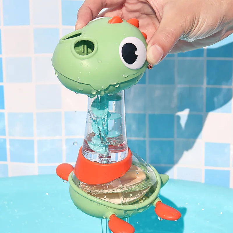 Water Spuitende Dino – Roterend Badspeelgoed voor Kinderen | Douche- & Badplezier