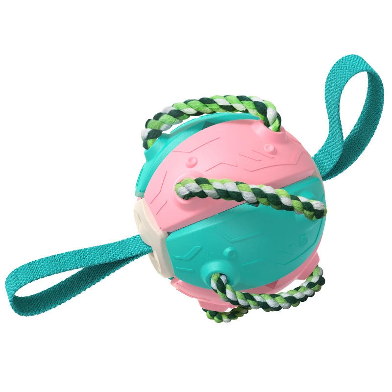 2-in-1 Ballen Frisbee voor Honden | Opvouwbaar Speelgoed | Kauw- en Trainingsspeelgoed