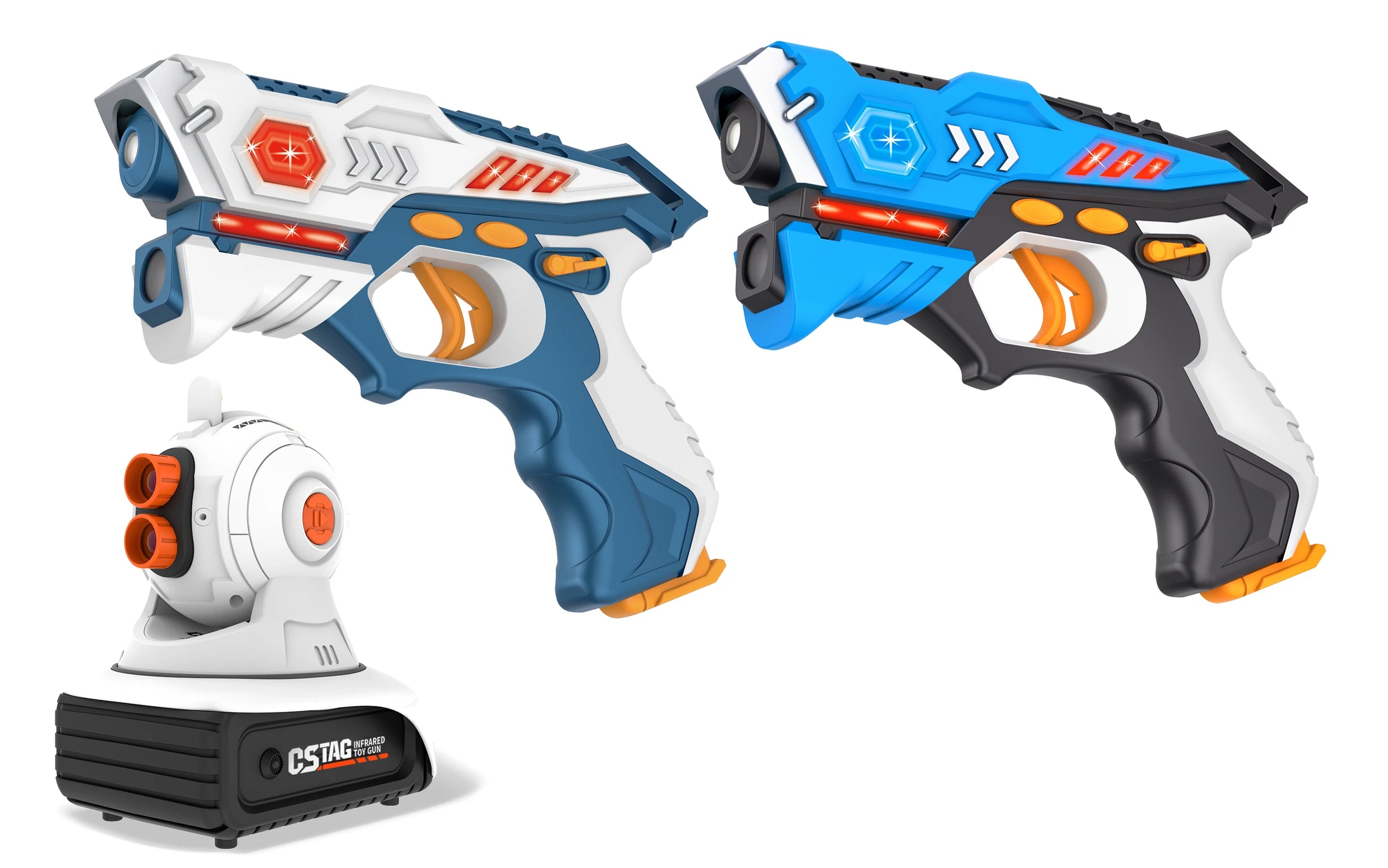 2x Laser Tag Speelgoedpistolen | Elektrisch Infrarood Gevechtsspel