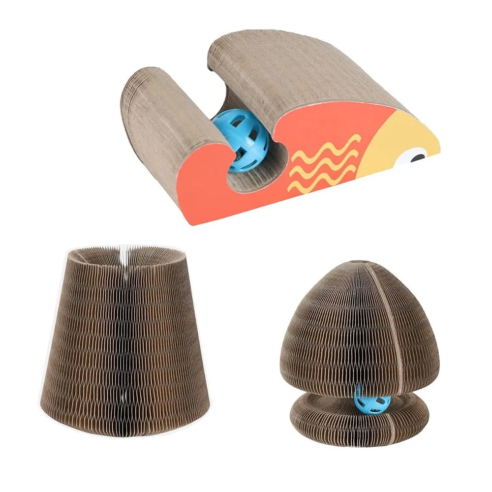 Kitty Kurlz Katten Speelgoed | Magische harmonica krabplank met bal