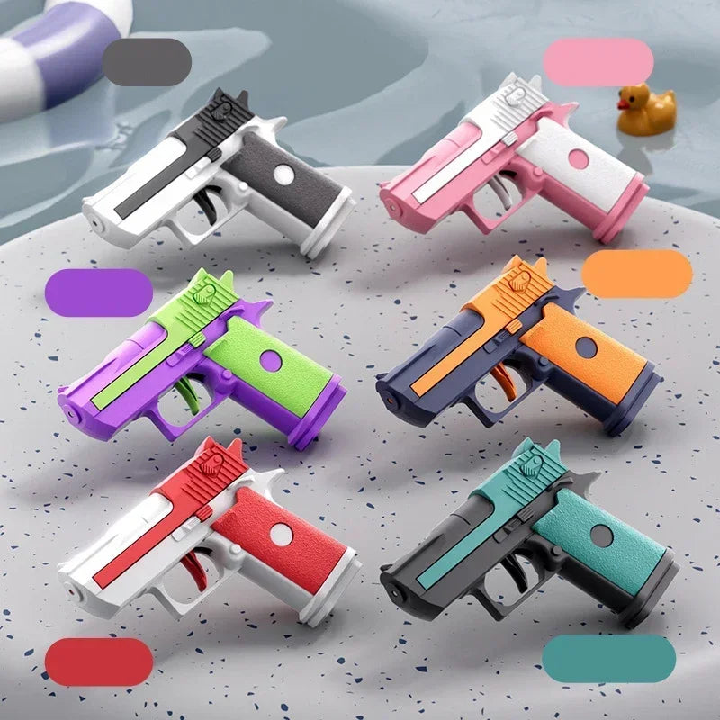 Mini Woestijn Adelaar Continu Vuur Mechanisch Waterpistool Klein Zomerpistool Buiten Strand Speelgoed Arm Kinderen Waterpistool