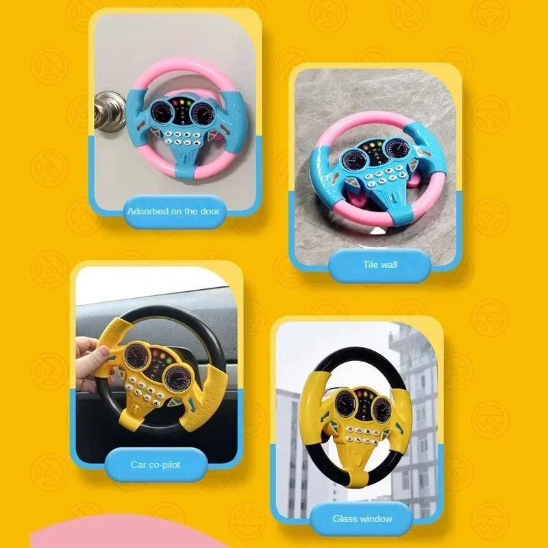 Baby Shining Simulatie Stuurwiel Speelgoed Kinderen Kinderen Vroege Educatie Copilots Kinderwagen Stuur Vocaal Speelgoed