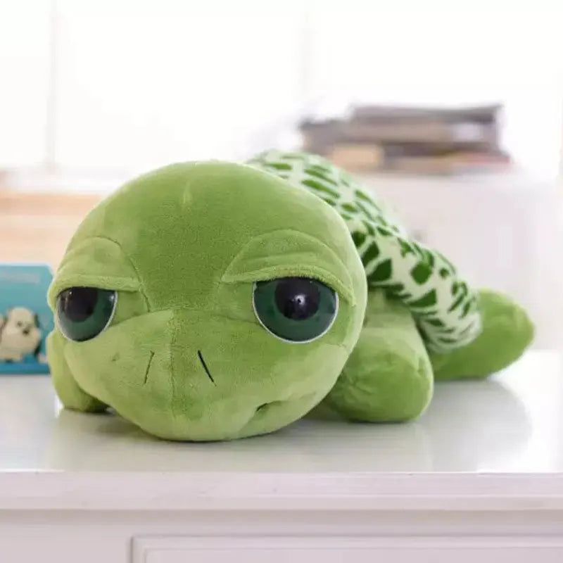 Schattige Grote Ogen Groene Schildpad Pluche | Dieren Pluche Gevulde Speelgoed Cadeau voor Kinderen Jongens en Meisjes