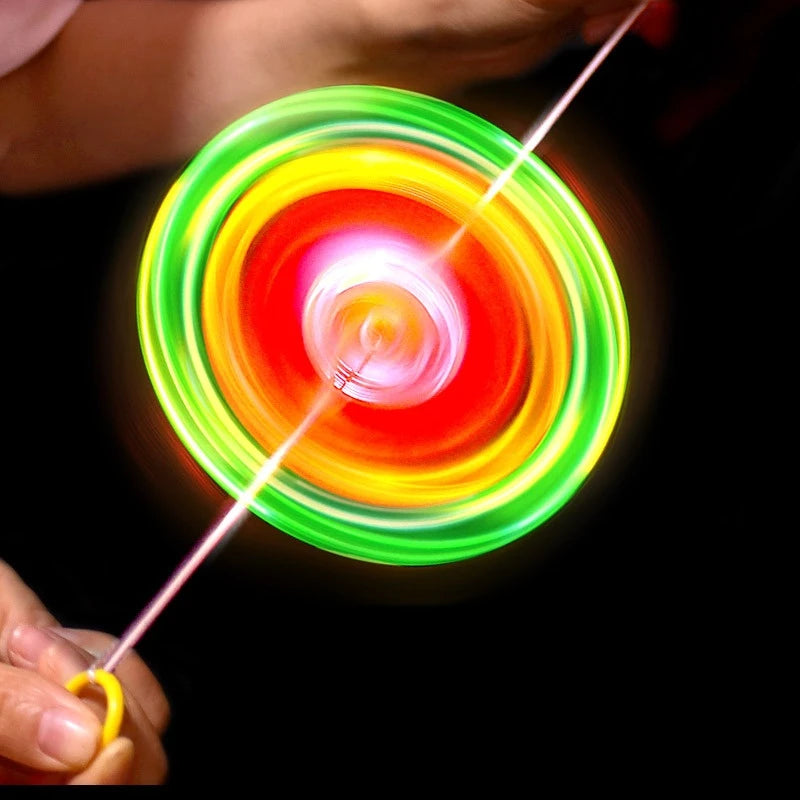 3-delige Luminiserende Handtrek Flitsende Touw Flywheel Speelgoed | LED Licht Speelgoed, Uniek Vliegwiel & Flash Gyro Speelgoed Cadeau