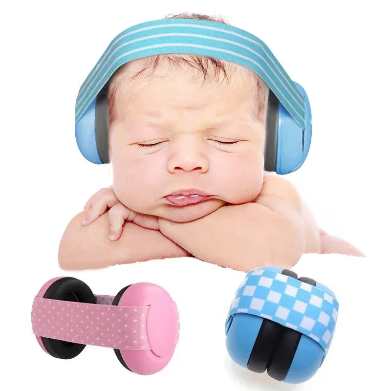 Oorbeschermers voor baby's Ruisonderdrukking Zacht gewatteerd ontwerp Baby-oorbeschermingshoofdtelefoon met elastische hoofdband