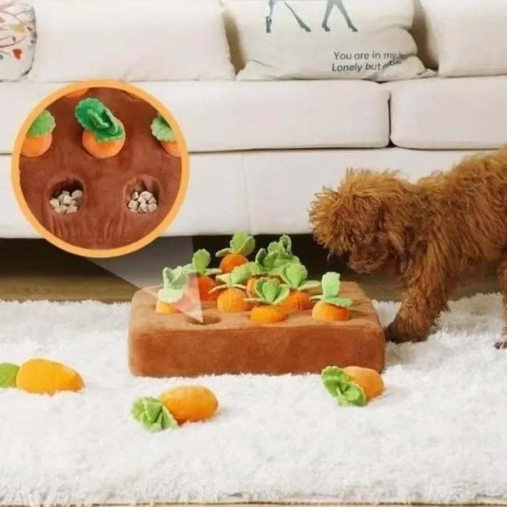 Snuffelmat met Wortels voor Honden & Katten | Interactief Dierenpuzzel Speelgoed