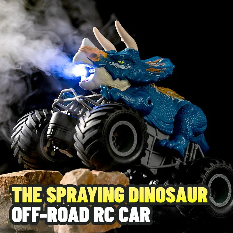 Nieuwe 2024 Dinosaur afstandsbediening auto - Dinosaur model met waterverstuiving, klimmen, afstandsbediening speelgoed voor kinderen