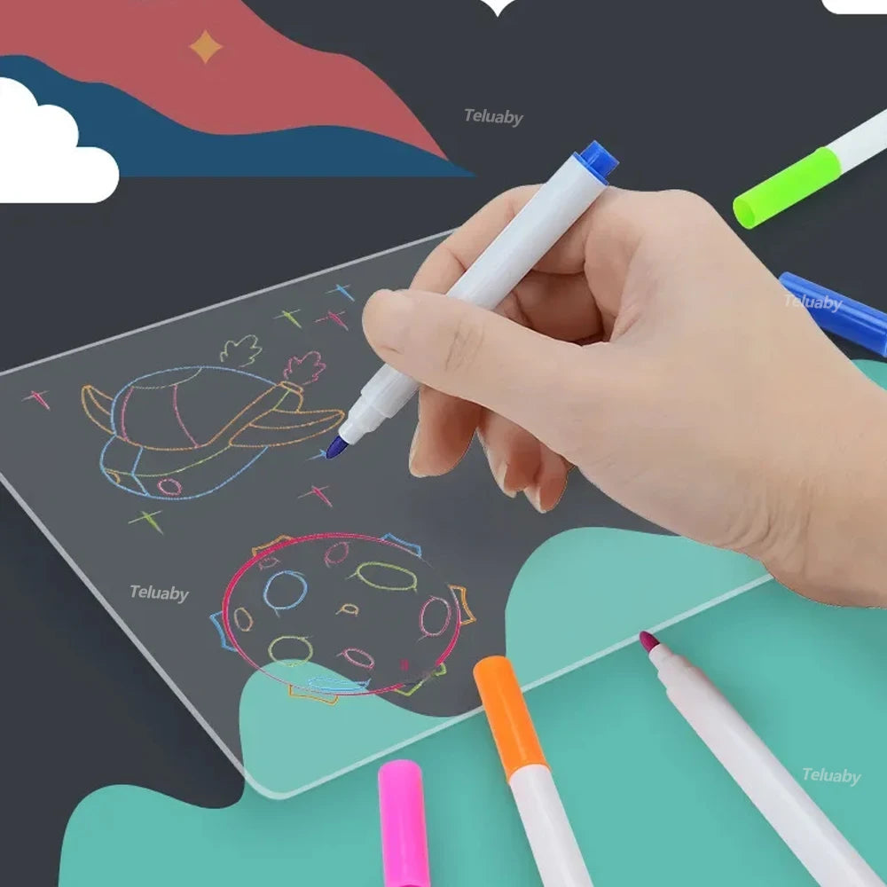 3D Tekenbord met LED Verlichting | Magisch Creatief Speelgoed voor Kinderen