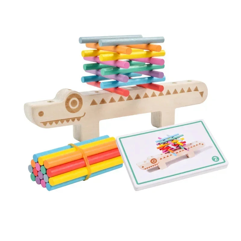 Montessori Balansspel voor Peuters | Educatief Kleur- en Rekenspel