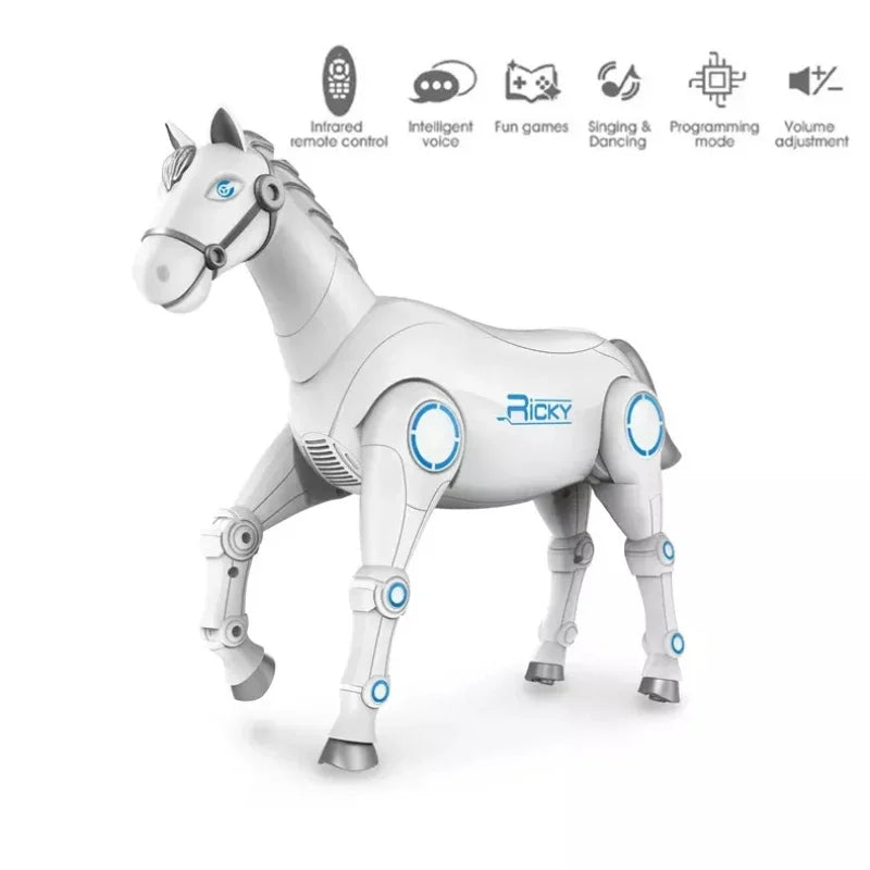 Slimme Robot Paard | Interactieve Afstandsbediening Dier | Intelligente Dialoog, Zingen, Dansen Elektronische Muziekspeelgoed