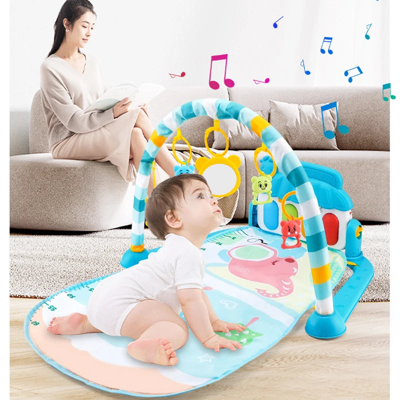 Muzikale Baby Speelmat | Interactieve Gym met Piano & Kruipmat | Educatief Indoor Speelgoed