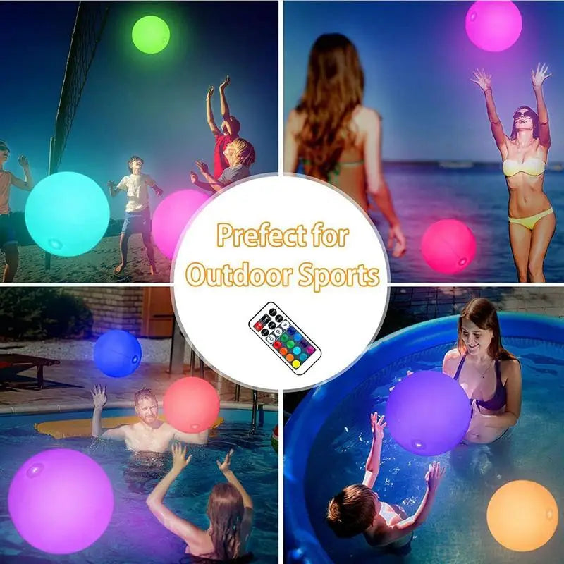 LED Ballon 16 Kleuren - Opblaasbare Verlichte Waterdichte Bal voor Strand, Zwembad, Bruiloften en Tuin