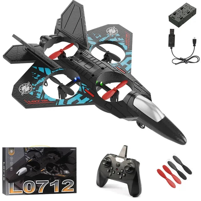 YP3 RC Jet Vliegtuig – 2.4G Stunt Foam Glider met Verlichting, Afstandsbediening Vliegtuig voor Kinderen