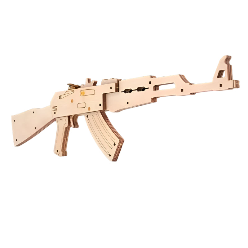 Rubberband Pistool | Houten Mechanisch Speelgoed, Bouwmodellen voor Kinderen, Cadeau