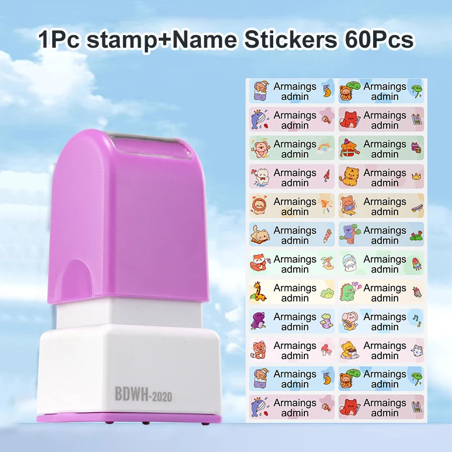 Gepersonaliseerde Naamstempel | Waterdicht en Slijtvast voor Kleding en Schoolbenodigdheden