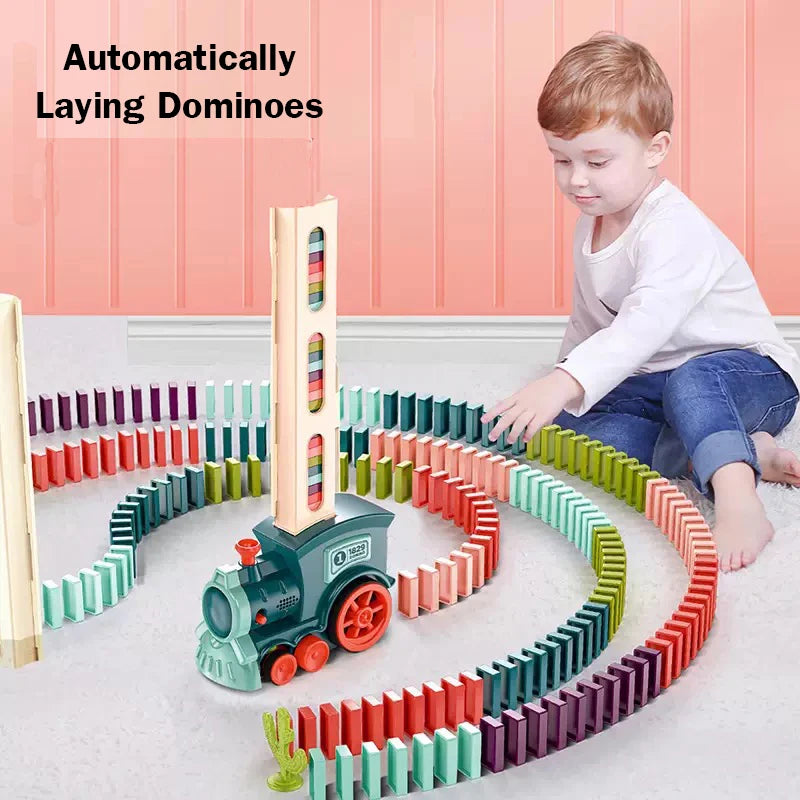 Domino Trein Set (60 Stuks) | Automatisch educatief speelgoed