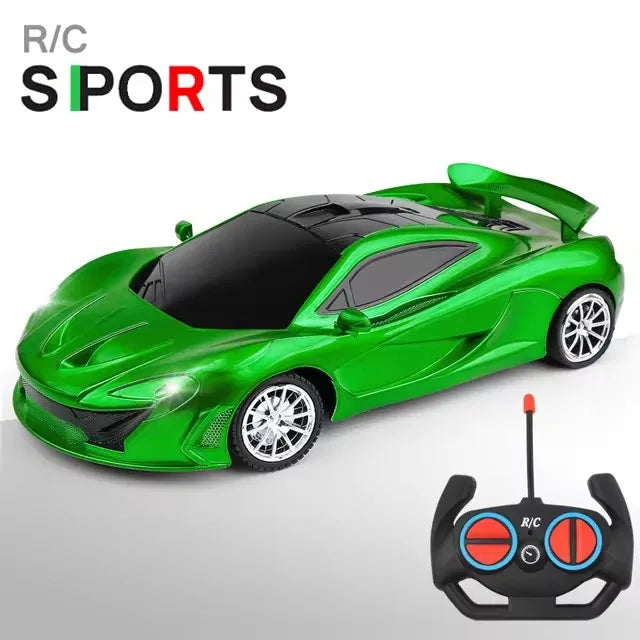RC Car 2.4G 4CH Remote Control 1:18 With Led Light Sports Cars High Speed Radio Drift Vehicle Racing Boys Girls Toy For Children