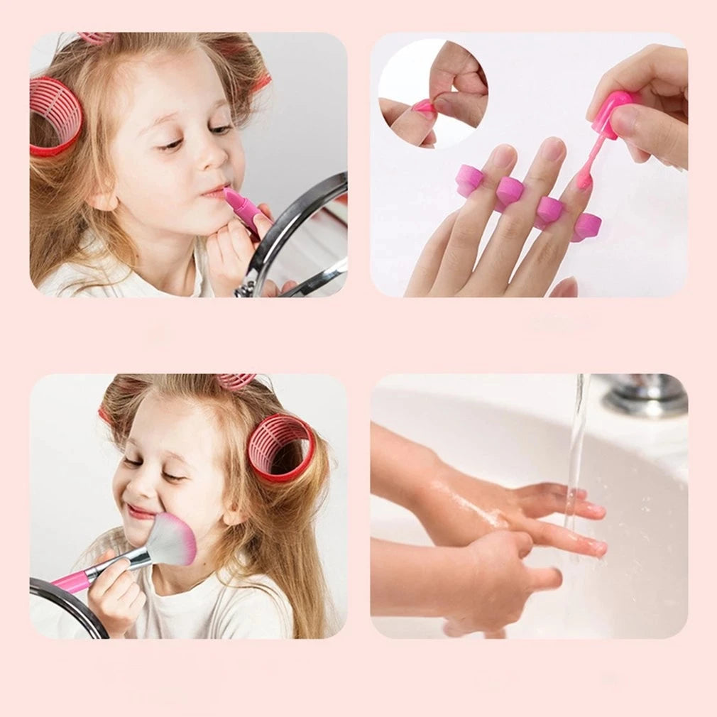 Make-up speelset voor kinderen - Speelset met lippenstift en oogschaduw, niet-giftig en veilig, perfect voor rollenspellen.