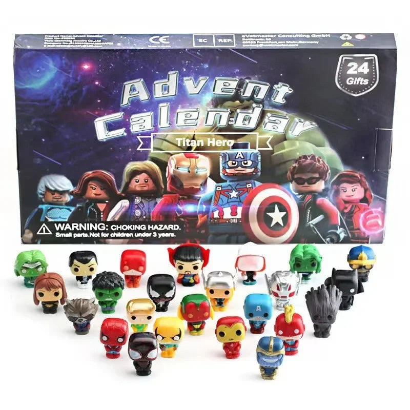 Adventskalender met 24 Verrassingen Inclusief Verzamelpop | Geweldig Vakantie Cadeau voor Kinderen Kerstmis Aftel Present voor Kinderen