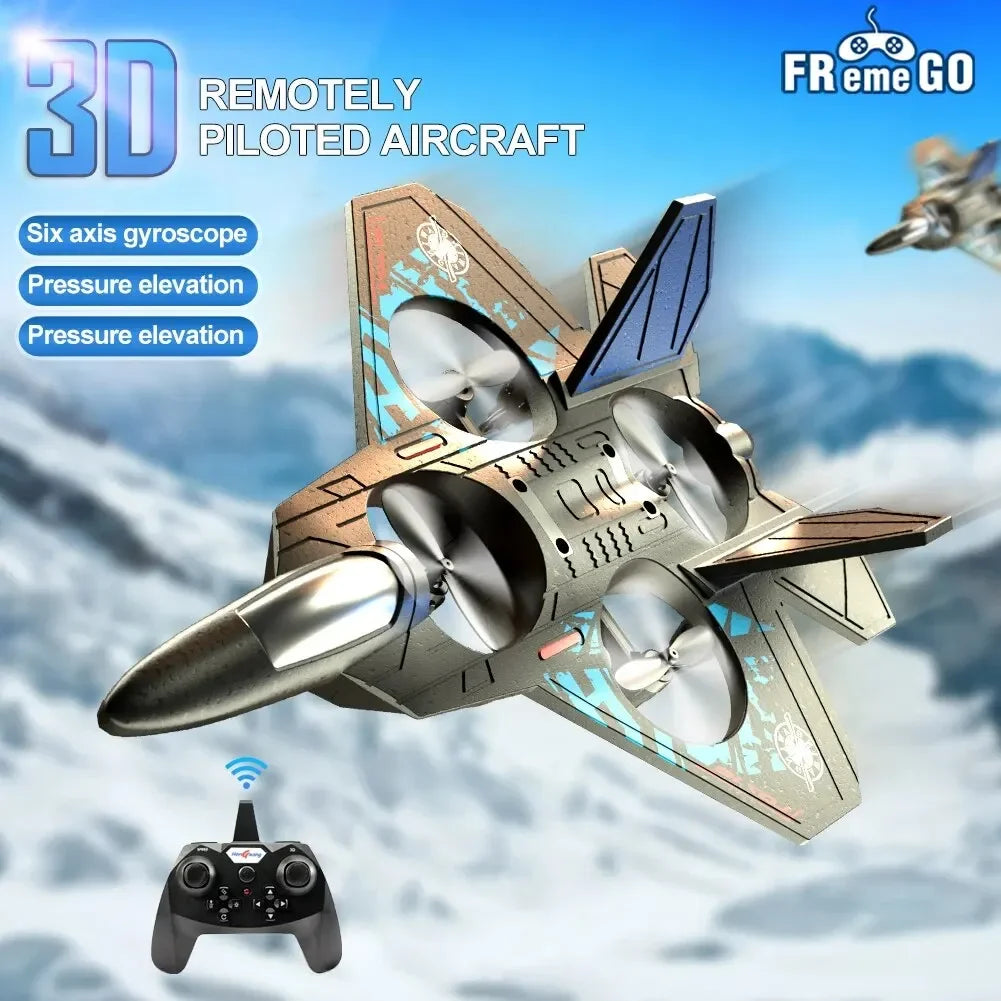 YP3 RC Jet Vliegtuig – 2.4G Stunt Foam Glider met Verlichting, Afstandsbediening Vliegtuig voor Kinderen