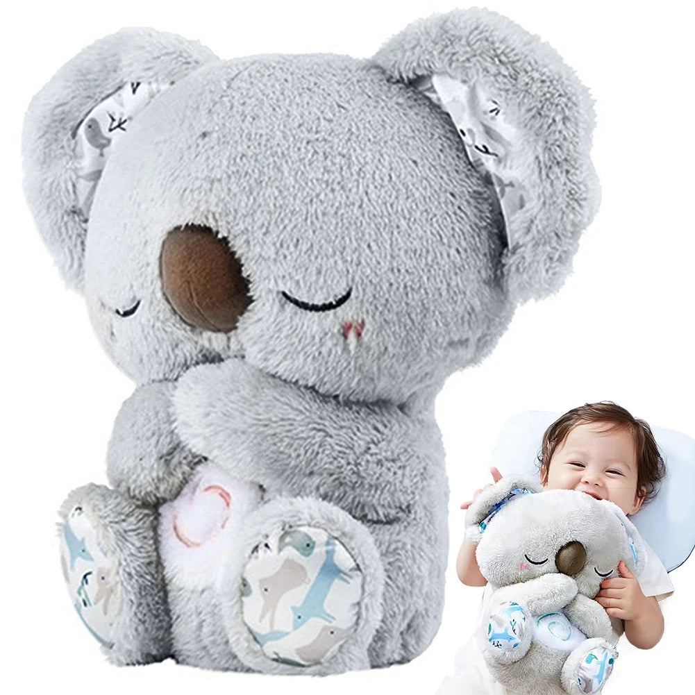Ademende Koala met Licht & Muziek | Baby’s Slaapvriend en Sensorisch Speelgoed voor Pasgeborenen
