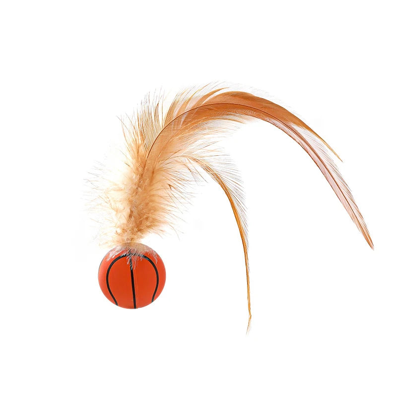 Interactieve Springbal met Veren | Stimuleert Jachtinstinct