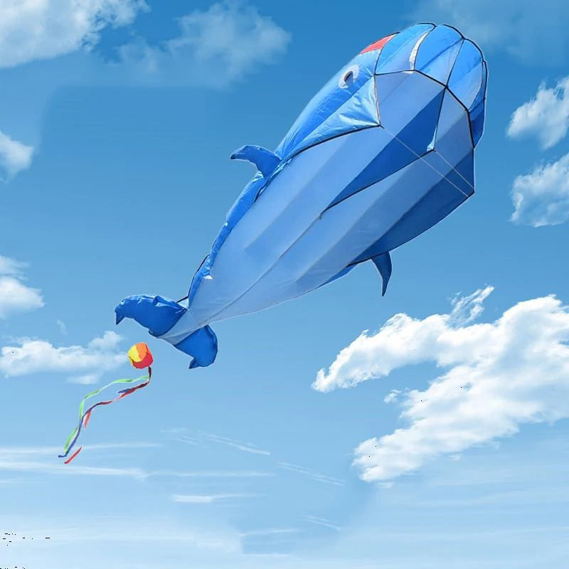 2.2M Reuzen Dolfijn-Vlieger - Parafoil Strandkite Voor Kinderen en Volwassenen
