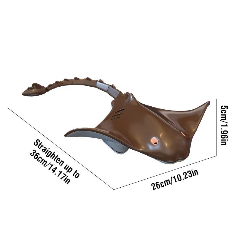 Boot 2.4G Afstandsbedienings Dier Met Licht | Biomimetische Simulatie Manta Electric Water Speelgoed Voor Kinderen Cadeau