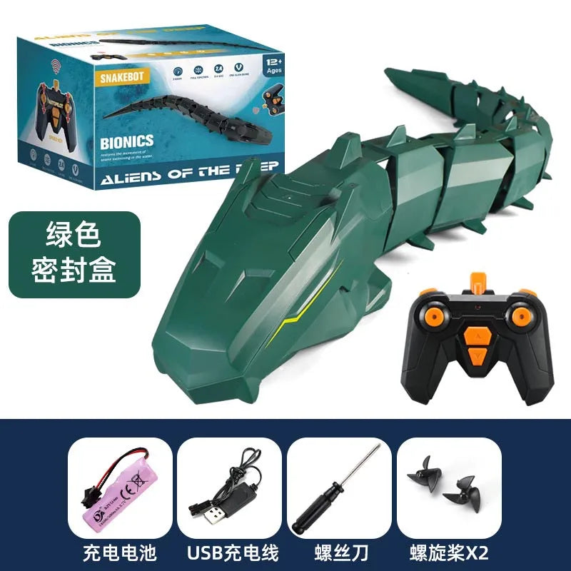 Boa Constrictor Zwemmend In Water | Afstandsbediening Slang Elektronisch Dier | Grappige Vis Elektrisch Zwembad Speelgoed Voor Kinderen Cadeau