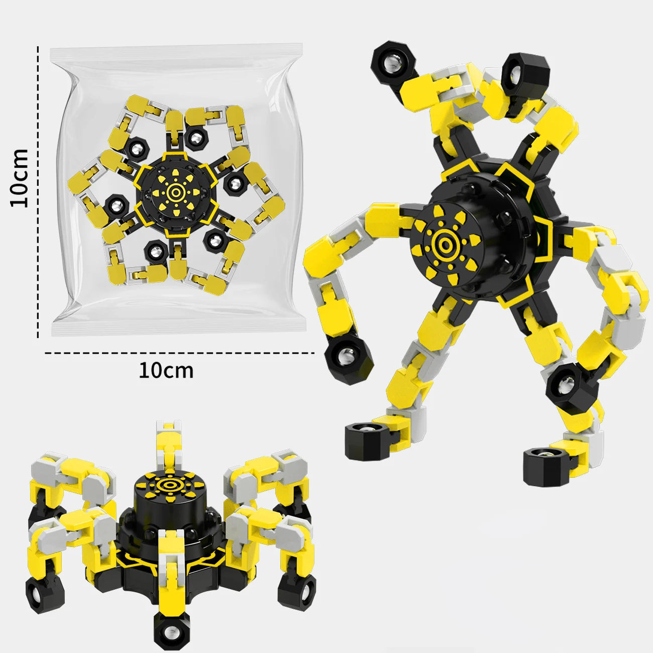 Stressverlichting sensorische gyroscoop | Antistress transformerende handspinner speelgoed voor kinderen en volwassenen