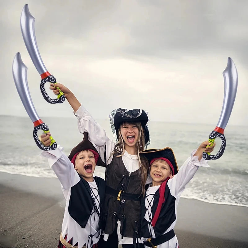 Grappige Opblaasbare Piratenzwaarden - Simulatie Zwaard voor Zwembad, Halloween, Cosplay