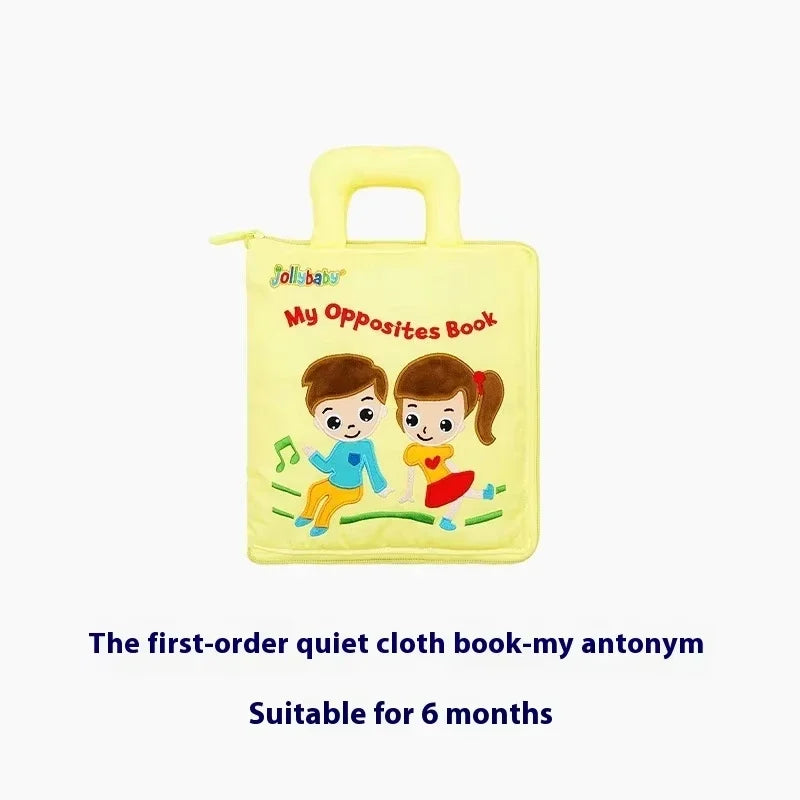 Interactief Stoffen Boek Montessori | Zacht Babyboek voor Sensorisch Spel