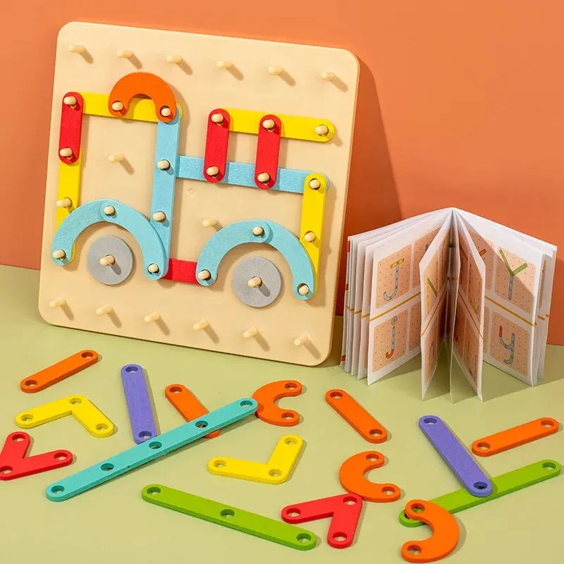 Montessori Vormen Blokken | Creatieve bouwblokken & puzzelset