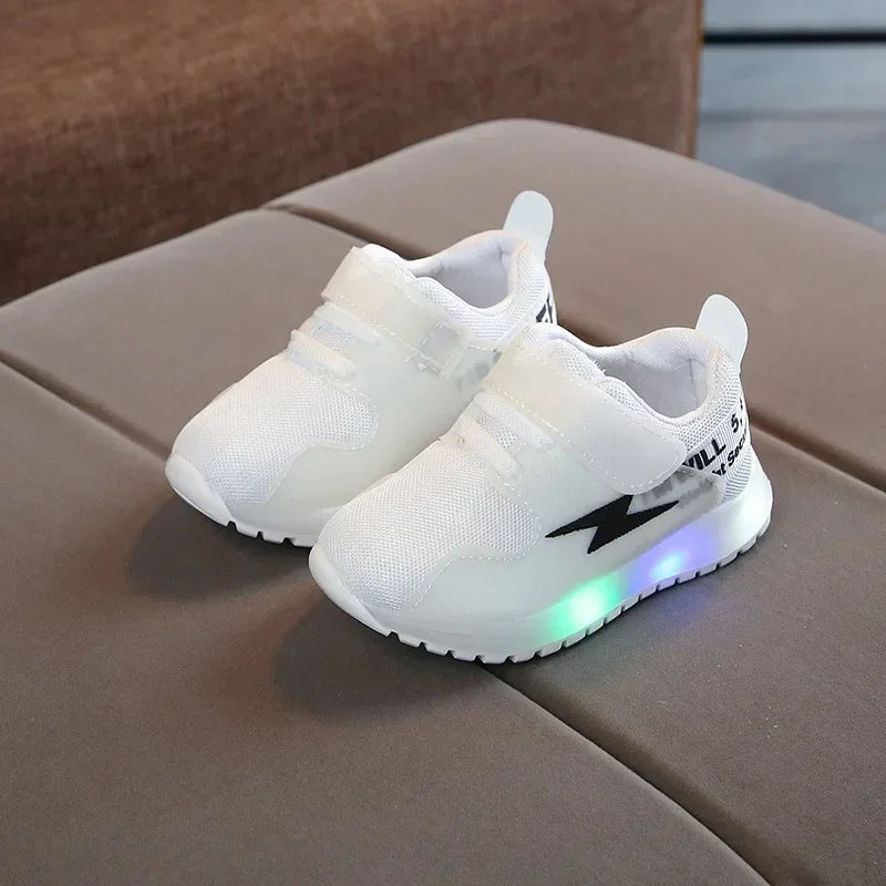 Kinder Tennis LED Sneakers | 2023 Voorjaar & Herfst, Glimlichten Schoenen voor Jongens & Meisjes, Baby Peuter Schoenen met Oplichtende Zolen