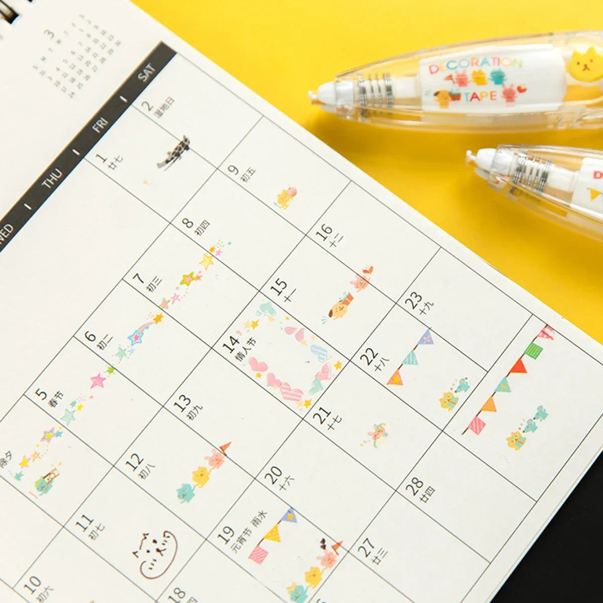 Schattige Koreaanse Correctietape | DIY Decoratie voor School & Studenten Meisjes