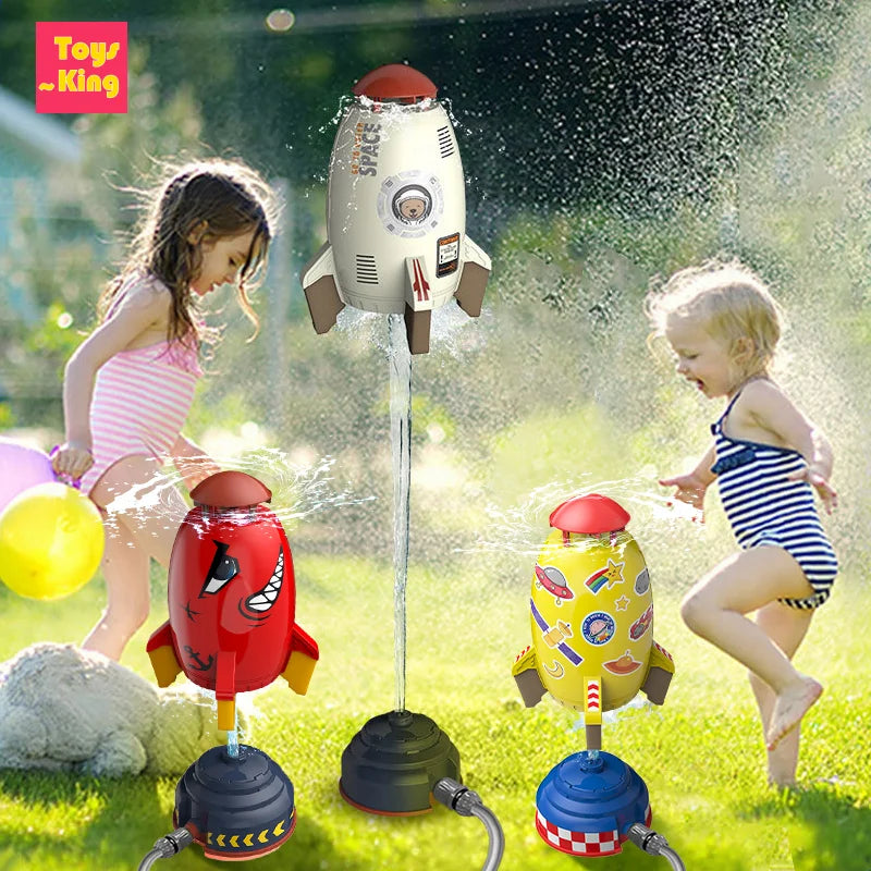 Vliegende Raket Sprinkler | Interactief Tuinspeelgoed voor Kinderen