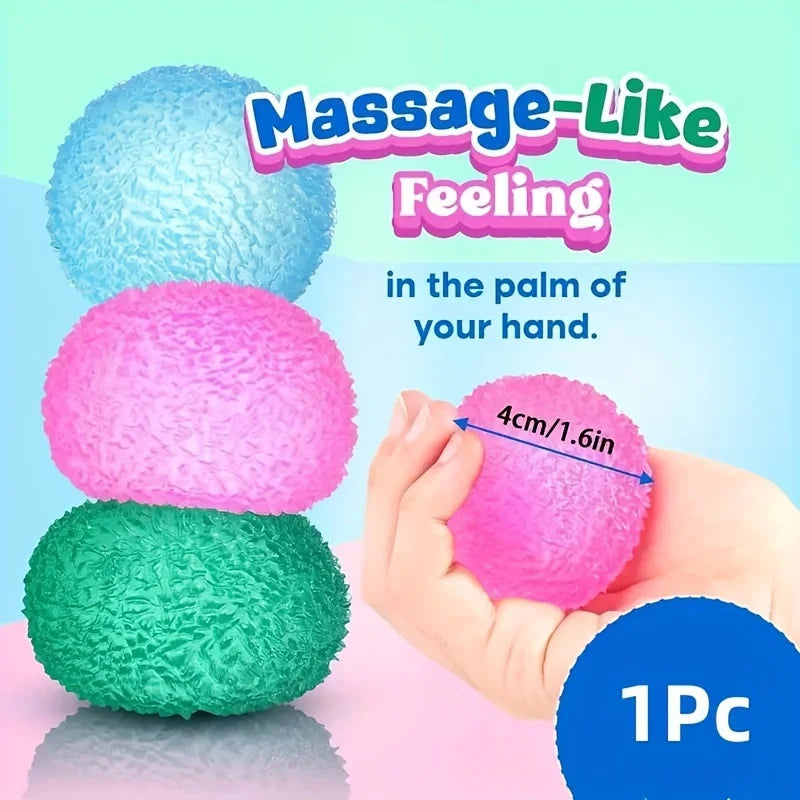 Squishy Ice Ball Stressbal | Multicolor Fidget Speelgoed, Cadeau Kinderen & Volwassenen
