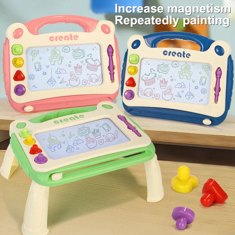 Magnetisch Kleuren Tekenbord voor Kinderen - Creatief & Knoeivrij