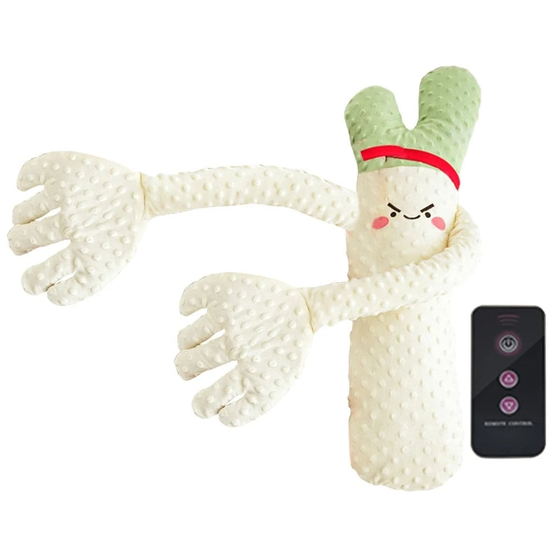 Cartoon Baby Slaapknuffel - Rustgevend Kussenpopje met Afstandsbediening (Met/Zonder Muziek) voor Pasgeborenen